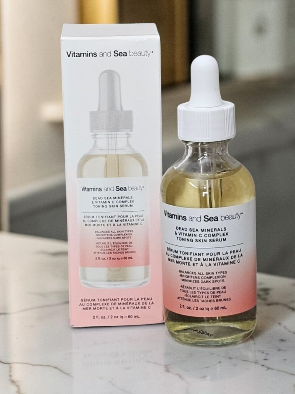 Vitamins and Sea Beauty Toning Skin Serum Vitamin C Complex Dead Sea Minerals
